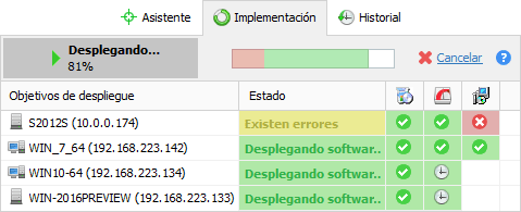 Implementación remota de software